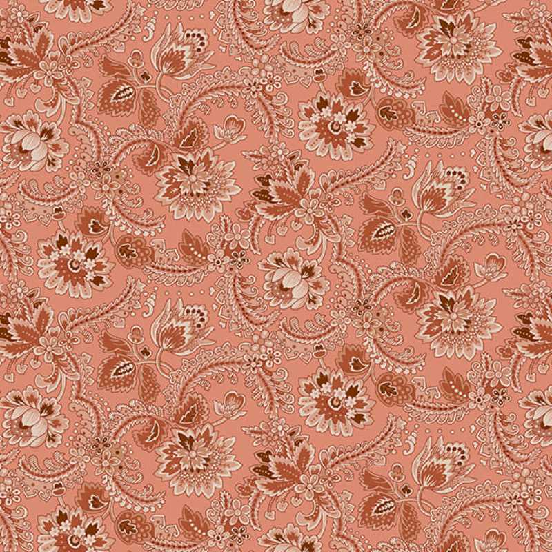 Tissu Patchwork Chocolate Covered Cherries Pink Foulard