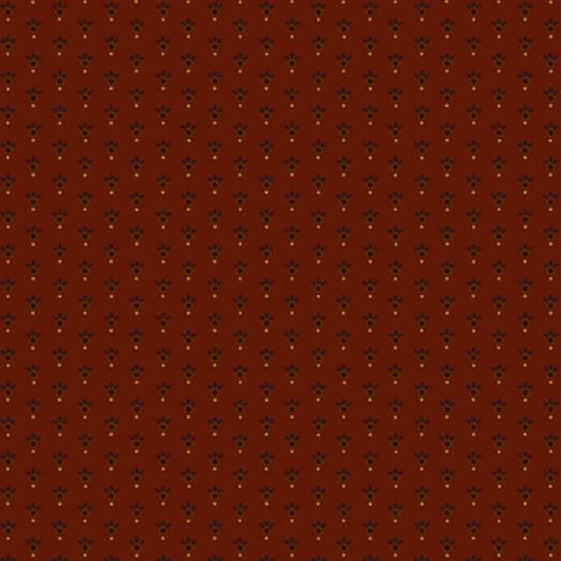 Tissu Patchwork Chocolate Covered Cherries Cherry Ditsy Geometric