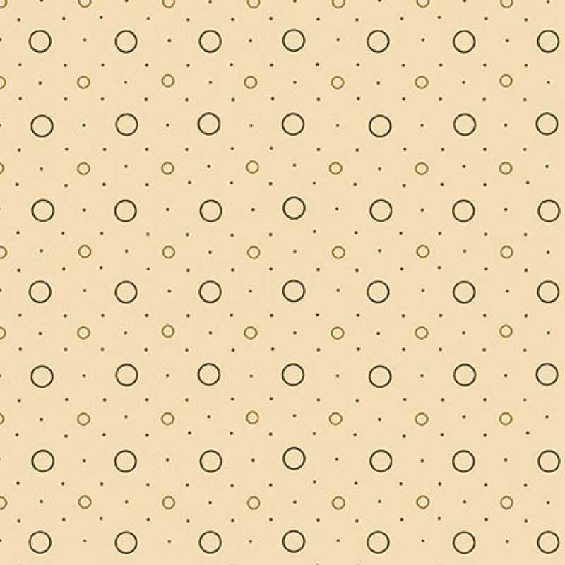 Tissu Patchwork Chocolate Covered Cherries Cream Dots and Rings, Coupon