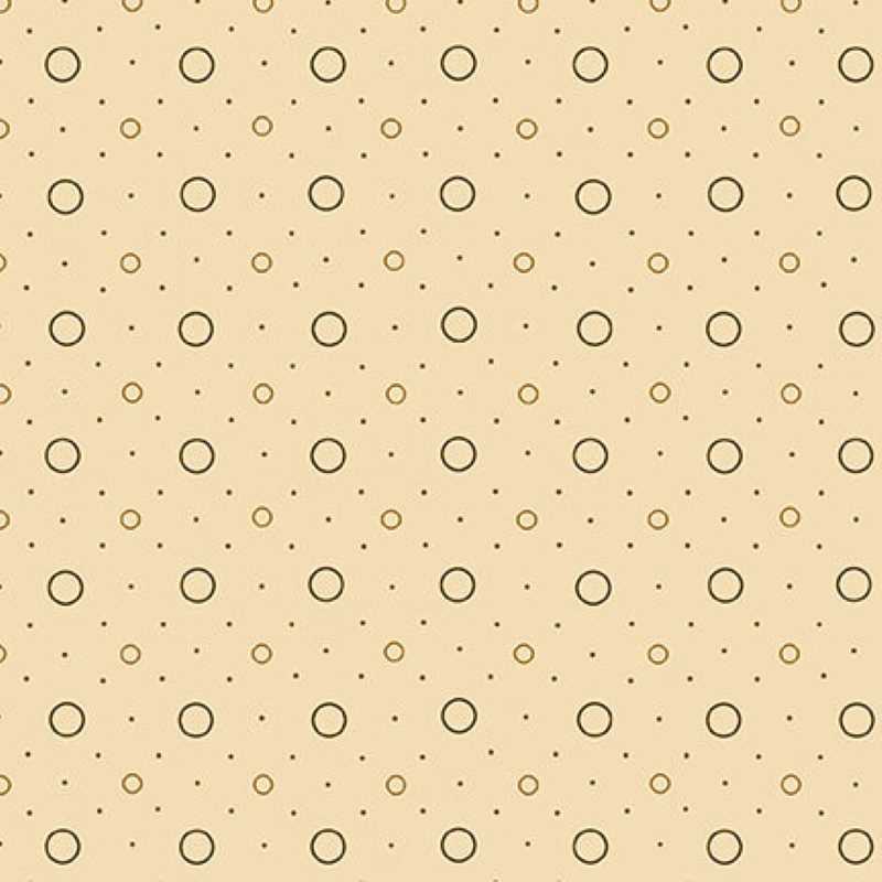 Tissu Patchwork Chocolate Covered Cherries Cream Dots and Rings, Coupon