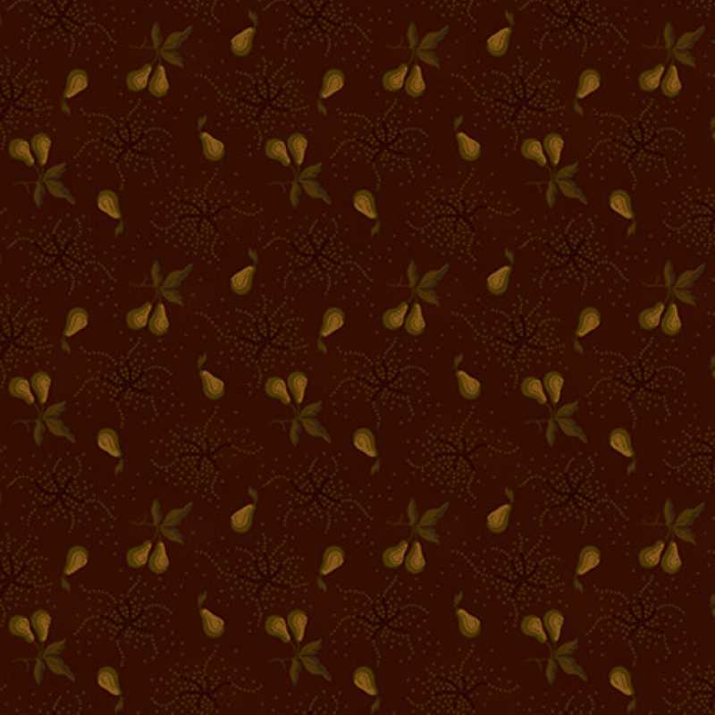 Tissu Patchwork Chocolate Covered Cherries Black Cherry Pear Orchard