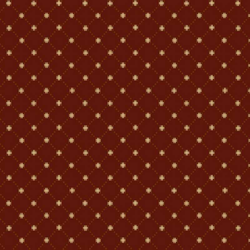 Tissu Patchwork Chocolate Covered Cherries Cherry Cross Hatch