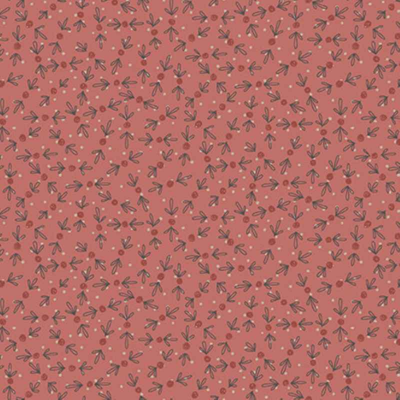 Tissu Patchwork O Christmas Tree Berries Pink, Coupon