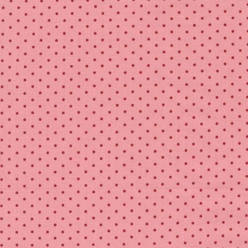 Tissu Patchwork The Flower Farm Pois Rose, Coupon