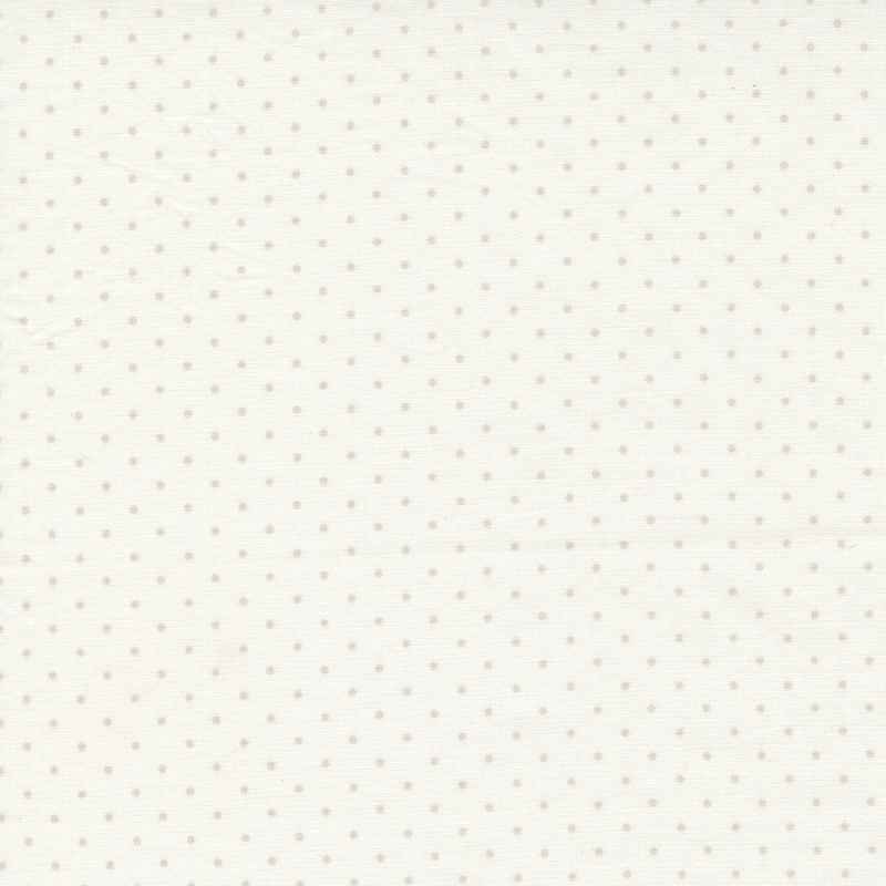 Tissu Patchwork The Flower Farm Pois Beige, Coupon