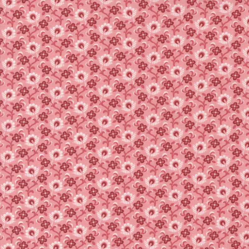Tissu Patchwork The Flower Farm Fleurs Roses, Coupon