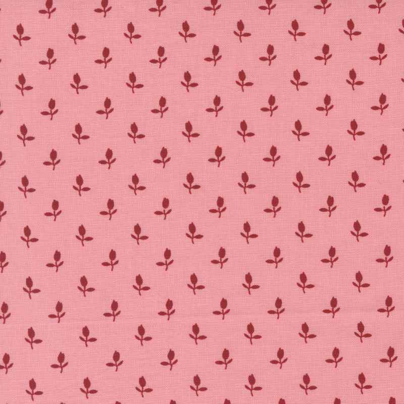 Tissu Patchwork The Flower Farm Tulipes Rose, Coupon