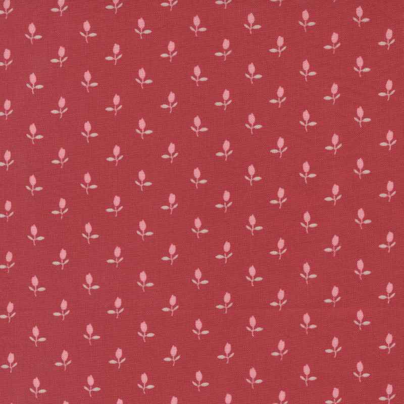 Tissu Patchwork The Flower Farm Tulipes Rouge