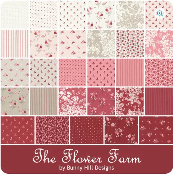 Tissu Patchwork The Flower Farm Collection 28 Fat Eight