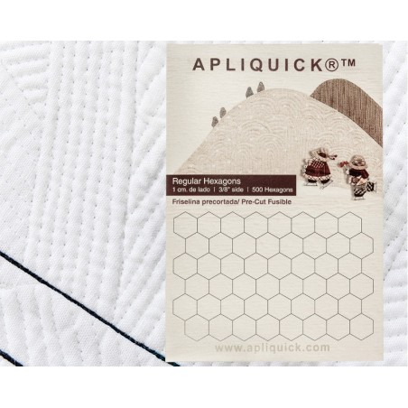 Hexagones prédécoupés Apliquick, 1cm de coté