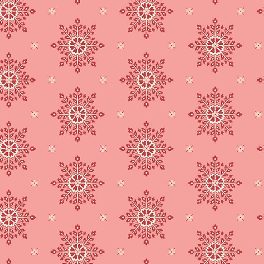 Tissu Patchwork Strawberry & Cream Crystal Plumeria