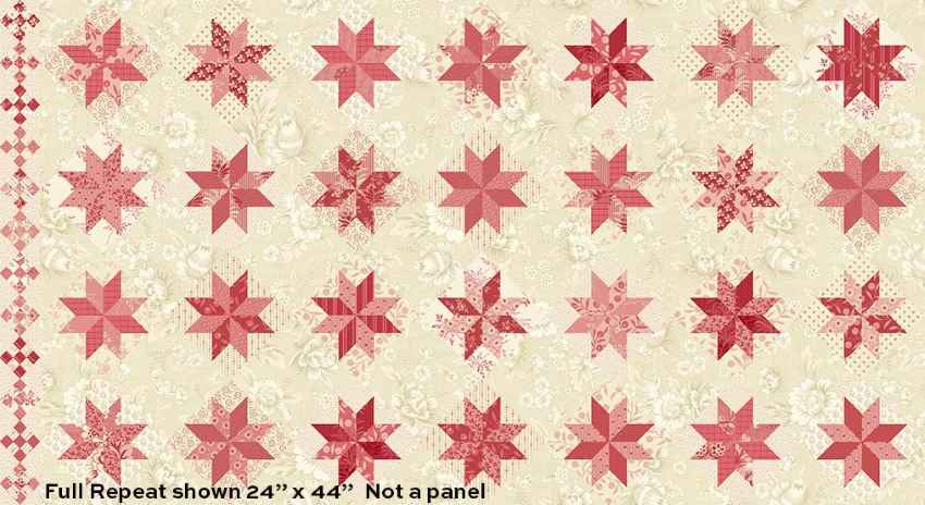 Tissu Patchwork Strawberry & Cream North Star Strawberry, Coupon