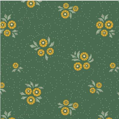 Tissu Patchwork Forward to the Past &quot;Wheel of the Fortune&quot; Océan, Coupon
