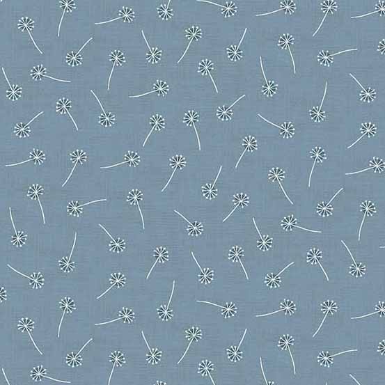 Tissu Patchwork Woodland _ Seedheads, Blue, Coupon