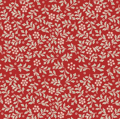 Tissu Patchwork Forward to the Past "Hollyberry" Rosehip