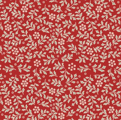 Tissu Patchwork Forward to the Past &quot;Hollyberry&quot; Rosehip, Coupon