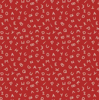 Tissu Patchwork Forward to the Past "ABC" Rosehip
