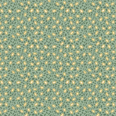 Tissu Patchwork Forward to the Past "Corn & Beans" Glacier Blue