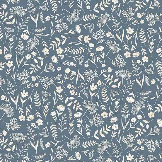Tissu Patchwork Woodland _ Scatter, Blue, Coupon