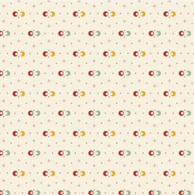 Tissu Patchwork Forward to the Past "Peek a boo" Cotton