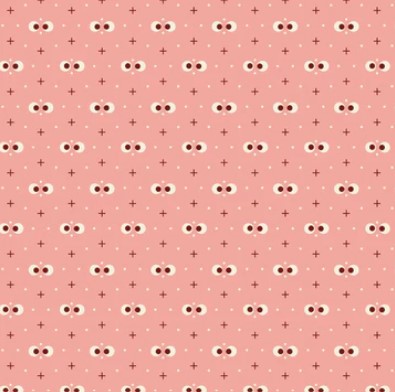 Tissu Patchwork Forward to the Past "Peek a boo" Rose, Coupon