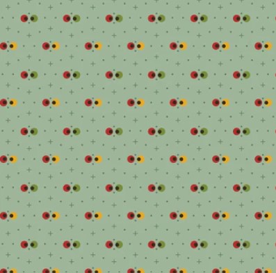 Tissu Patchwork Forward to the Past "Peek a boo" Glacier Blue, Coupon