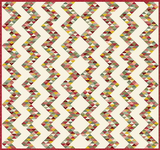 Modèle de Patchwork "Zig Zag Quilt" EQP