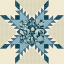 Modèle Patchwork Coussin Etoile Plumetée Edyta Sitar