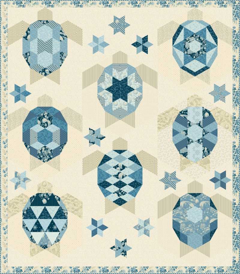 Modèle Patchwork Turtles Edyta Sitar