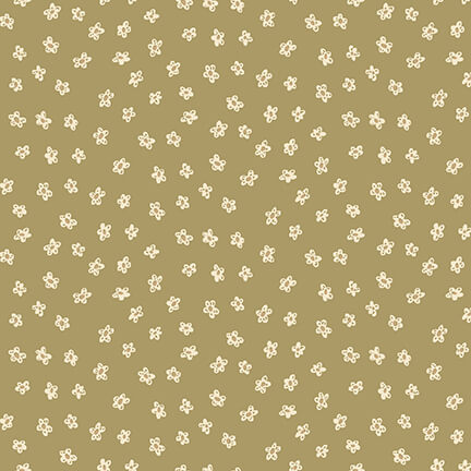Tissu Patchwork "Market Garden" Daisy Toss Green Gold