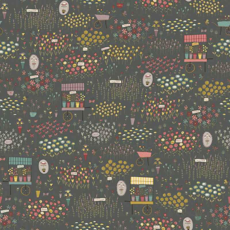 Tissu Patchwork "Market Garden" Market Garden Charcoal, Coupon
