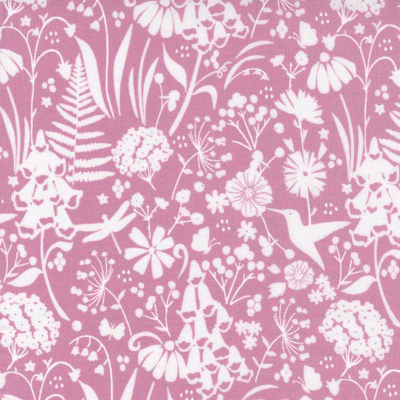 Tissu Patchwork Wild Meadow Stroll Silhouette Sweet Pea