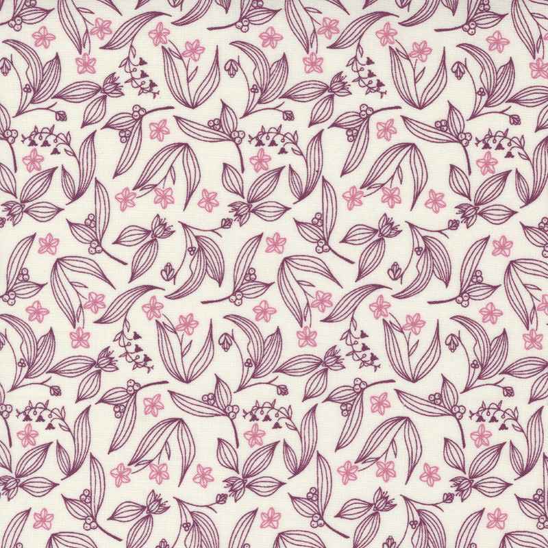 Tissu Patchwork Wild Meadow Fairy Circles Boysenberry, Coupon