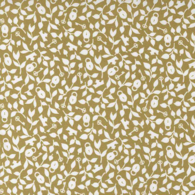 Tissu Patchwork Wild Meadow Crown & Vines Bronze