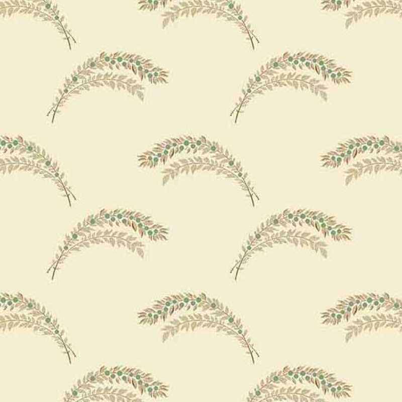 Tissu Patchwork Primrose Berry Branch Parchment