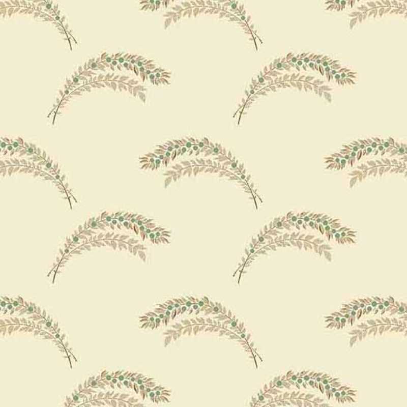Tissu Patchwork Primrose Berry Branch Parchment, Coupon