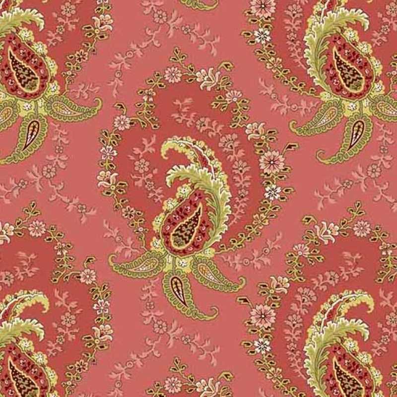 Tissu Patchwork Primrose Paisley Rose, Coupon