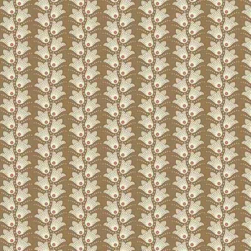 Tissu Patchwork Gingerlily Treillis Cocoa