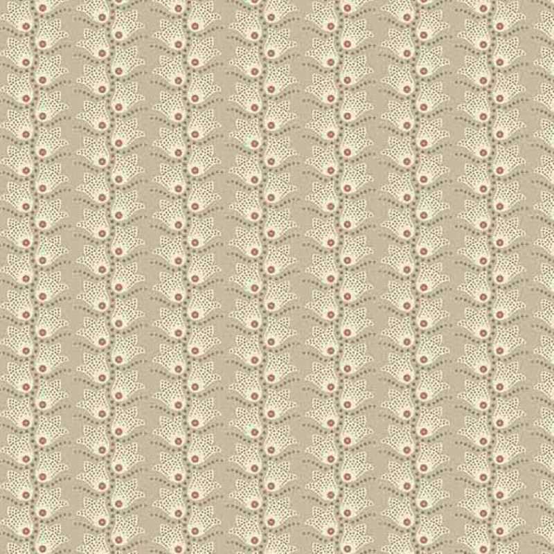 Tissu Patchwork Gingerlily Treillis Stone