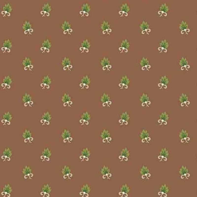 Tissu Patchwork Gingerlily Frond Cocoa