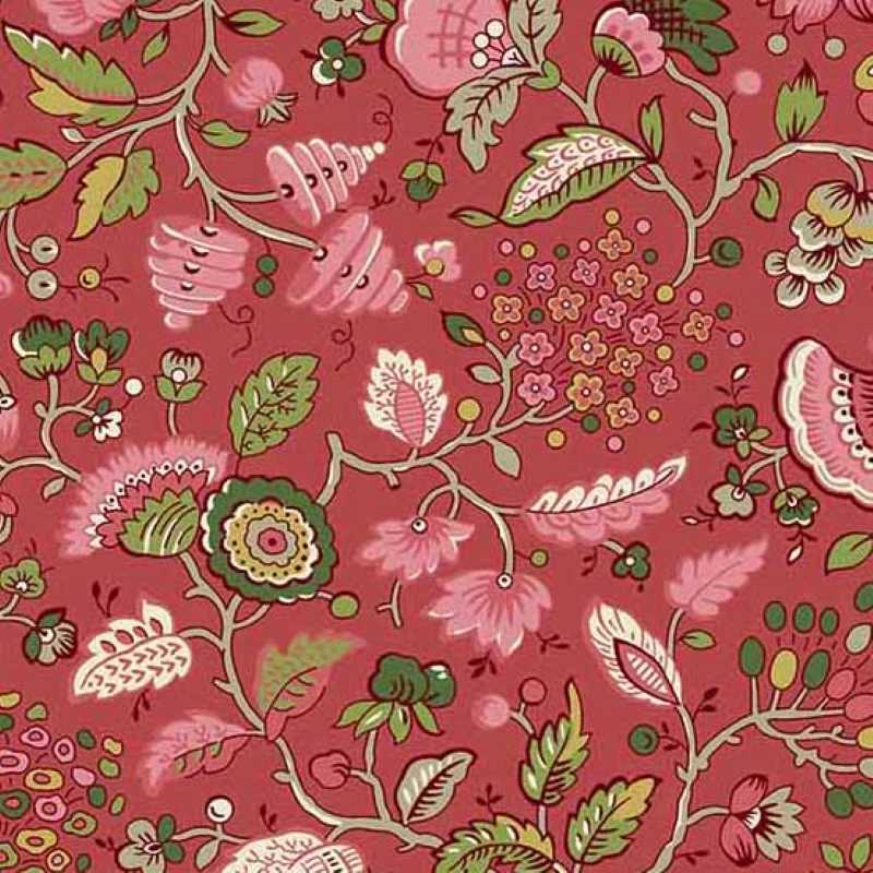 Tissu Patchwork Gingerlily Flora Garnet