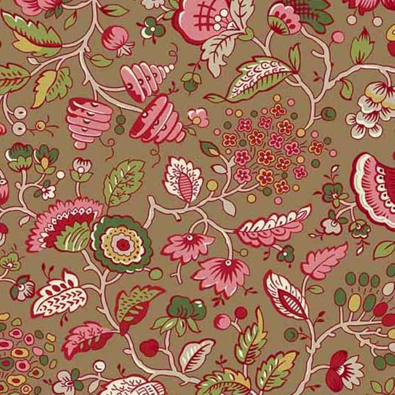 Tissu Patchwork Gingerlily Flora Cocoa, Coupon