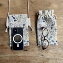 Kit Broderie "Etui Fleuri" Bleu