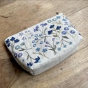 Kit Broderie "Trousse Fleurie" Bleue