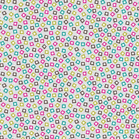 Tissu Patchwork Monsoon _ Multi Square Spot