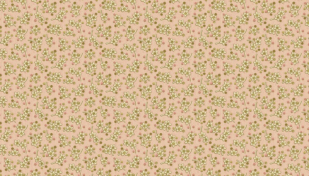 Tissu Patchwork Bed of Roses, Sweet Mint Sweet Pink