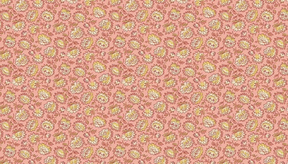 Tissu Patchwork Bed of Roses, Geranium Primrose, Coupon