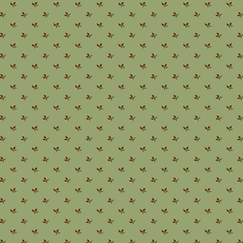 Tissu Patchwork Green Thumbs Tiny Leaf Laurel