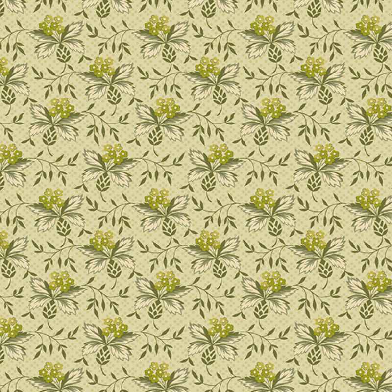 Tissu Patchwork Green Thumbs Thistle Forsythia, Coupon