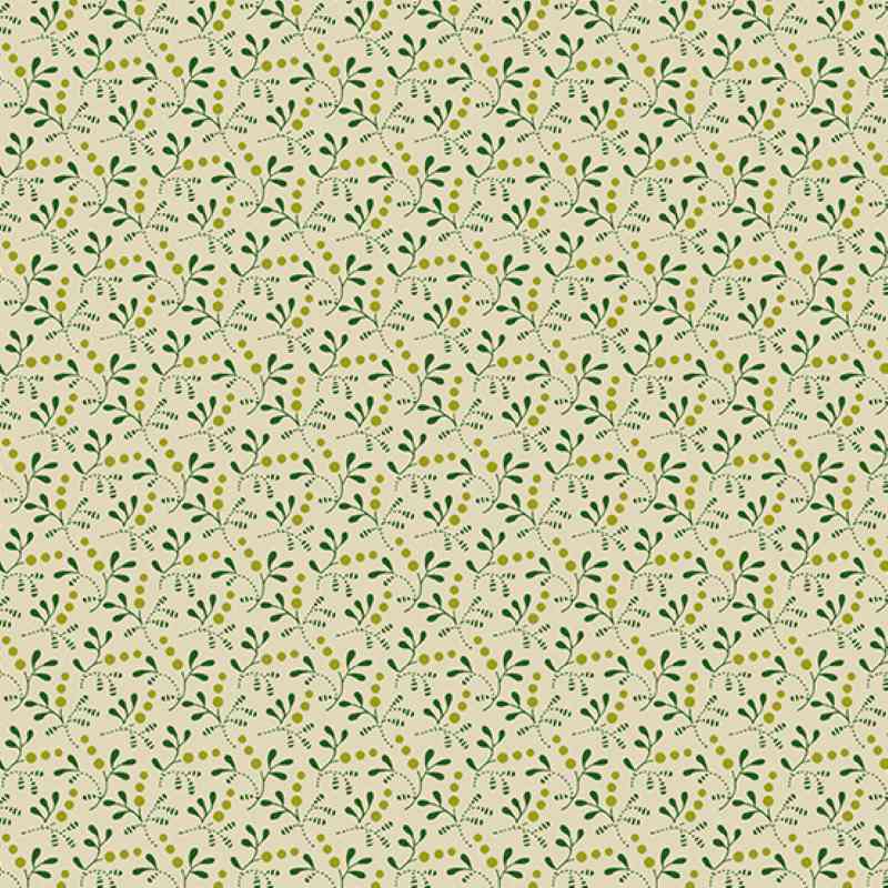 Tissu Patchwork Green Thumbs Greenberries Verbena